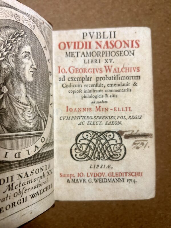 Publius Ovidius Naso - Metamorphoses, Lipcse, 1714